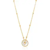 Ania Haie Damen-Kette 925er Silber Farbstein Ania Haie Gold