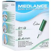 MEDLANCE plus Extra Sicherheitslanz.21 G 2,4mm 200 St Lanzetten