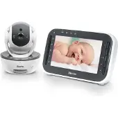 Alecto DVM200MBK - Babyphone mit Kamera und 4,3"-Farbdisplay, Schwarz