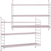 En.casa Modulares Wandregal Strängnäs 2er Set Lila
