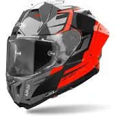 Airoh GP 800 Master Carbon Schwarz Grau Orange Integralhelm Größe XL