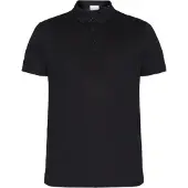 KnowledgeCotton Apparel Linen Polo black - Größe M 1020001