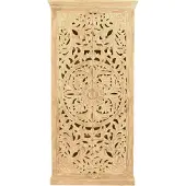 SIT Möbel Garderoben-Schrank | 2 Türen, 3 Böden innen, 1 Kleiderstange | Mango-Holz natur | B 90 x T 45 x H 185 cm | 13764-01 | Serie LAKADEE