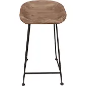 SIT Möbel NATURAL EDGE Barhocker Metall/Akazie natur und schwarz