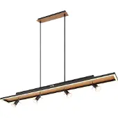 Globo Lighting Hängeleuchte Metall schwarz matt, LED