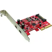 Roline PCI-Express-Karte, USB 3.2 Gen 2, 2x USB-C