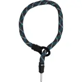 ABUS Rahmenschloss-Einsteckkette IvyTex Adaptor Chain 6KS - Fahrradschloss mit schmutz- und feuchtigkeitsabweisender Hülle - 6 mm starke Kette - Grau