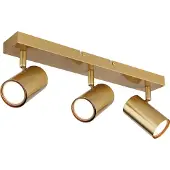 Globo Lighting Strahler Metall goldfarben gebürstet, 3x GU10