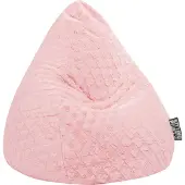 Sitting Bull Sitzsack Beanbag Fluffy Hearts L ca. 120 Liter rosa 70x90 cm
