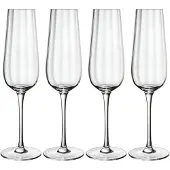 Villeroy & Boch Sektglas "Sektgläser Rose Garden 120 ml 4er Set transparent"