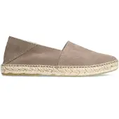 Manfield Graue Veloursleder-Espadrilles | Größe 43