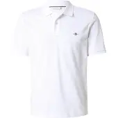 Gant Poloshirt mit kurzer Knopfleiste, Logostick und Seitenschlitzen