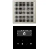 JUNG DABES1BT Smart Radio DAB+ Bluetooth, Set Mono 1fach, Serie LS, Edelstahl DAB ES1 BT