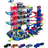 Majorette Super Chase Center mit 5 Fahrzeugen