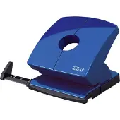 Novus Locher B 230, Vollmetallgerät, Hochglanzoberteil, bis 30 Blatt, blau glänzend
