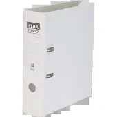 Pierre by Elba Ordner rado plast, Rückenbreite: 80 mm, weiss DIN A4, Einband aussen/innen PVC, mit auswechsrem
