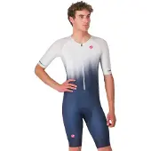Castelli Core Kurzer Trisuit Blau Weiß, Größe L