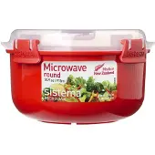 Sistema 1113, Schüssel, Rot, Transparent, 915 ml, Transparent, 3,87 Tassen, 156 mm