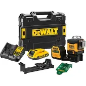 DeWalt DCE089D1G18-QW Grün Rotationslaser 3x360 Grün 1x2Ah/18V XR Lader im TSTAK