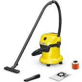 Kärcher Nass-/Trockensauger WD 3 V-15/4/20, 1000 W, 15 l, Patronenfilter, gelb