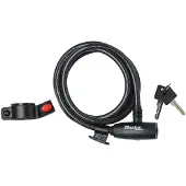 Master Lock Kabelschloss 8232 10 Schwarz 10 mm x 1800 mm - sicheres Fahrradsc...
