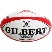 Gilbert G-TR4000 Bunt Rugby Trainingsball - 3 Rot