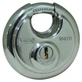 Kasp K16070 Hængelås 50 mm Forskellige Sølv Nøglelås