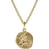 Trendor 75905-12 Sternzeichen für Kinder Schütze Gold 333 Anhänger + Halskette