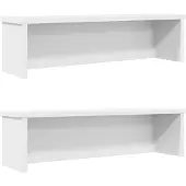vidaXL Küchenregale Stapelbar 2 Stk. Weiß 50x15x16 cm