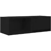 vidaXL TV-Schrank Schwarz Eichen-Optik 80x31x25,5 cm Holzwerkstoff