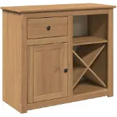 vidaXL Sideboard mit Schubladen PANAMA 93x40x80 cm Massivholz Kiefer