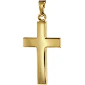 Trendor 75366 Kreuz-Anhänger 26 mm Gold 585 / 14 Karat