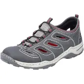 Rieker Slipper Trekking Schuh, Sandale, Sommerschuh mit praktischem Gummizug