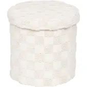 Atmosphera Pufa okrągła składana PASTI tuftowana, Ø 38 cm