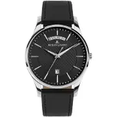 Jacques Lemans 1-2193A Herrenuhr London mit Lederband Schwarz