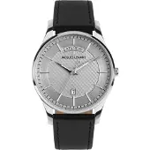Jacques Lemans 1-2193B Herrenarmbanduhr London Schwarz/Hellgrau