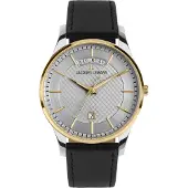 Jacques Lemans Armbanduhr Date London Silver - Black