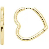 Leonardo 024911 Damen-Ohrringe Herz Creolen Lulu Goldfarben