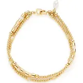 Leonardo 024918 Damen-Armband Caronna Goldfarben Clip & Mix