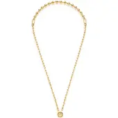 Leonardo 024923 Damen-Kette Dotty Goldfarben 60 cm Clip & Mix