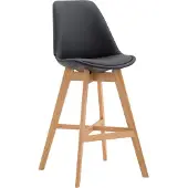 CLP Barhocker Cannes Kunstleder schwarz/natura