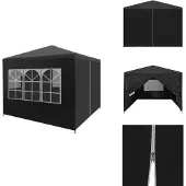 vidaXL Partyzelt 3 x 3 m Anthrazit - Pavillons & Partyzelte