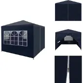 vidaXL Partyzelt 3x3 m Blau - Pavillons & Partyzelte