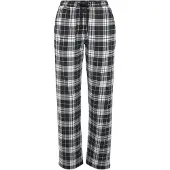 Vivance Pyjamahose DREAMS, Damen, Gr. 32/34, N-Gr, schwarz-weiß (schwarz, weiß kariert), Single Jersey, Obermaterial: 100% Baumwolle, lang, Hosen Pyjamahose, mit Schwarz-Weiß-Druck, Topseller