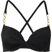 Dorina Bügel-Bandeau-Bikini-Top "Filao" mit modischen goldfarbenen Kettendetails