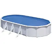 Gre Fidji Oval 610x375x120cm - Ovaler Stahlwandpool