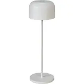 Konstsmide LED Tischleuchte Lille | weiß | Indoor/Outdoor | Kabellos | 11 x 11 x 36 cm | 7834-250