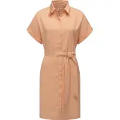 Ragwear Blusenkleid "Blusenkleid Manilla", Damen, Gr. L, N-Gr, orange (light peach), Obermaterial: 80% Viskose CV. 20% Polyester PES., Kleider Blusenkleid