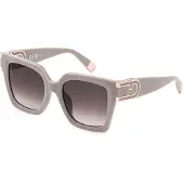 Furla SFU878 Beige pieno lucido 52/20/140 Damen Sonnenbrillen