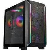 Silverstone FARA 312Z, Midi Tower, PC, Schwarz, micro ATX, Mini-ITX, Kunststoff, Stahl, Gaming